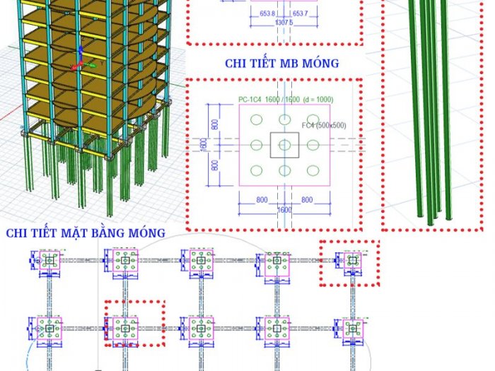 Ứng dụng Protastructure trong phân tích, thiết kế nhà cao tầng