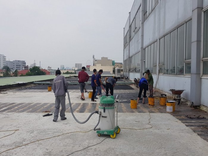 Chống thấm sân thượng Showroom Toyota Đà Nẵng